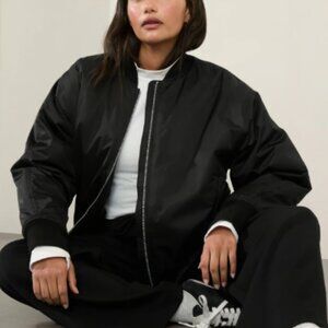 Athleta Sateen Bomber Jacket (NWT!)